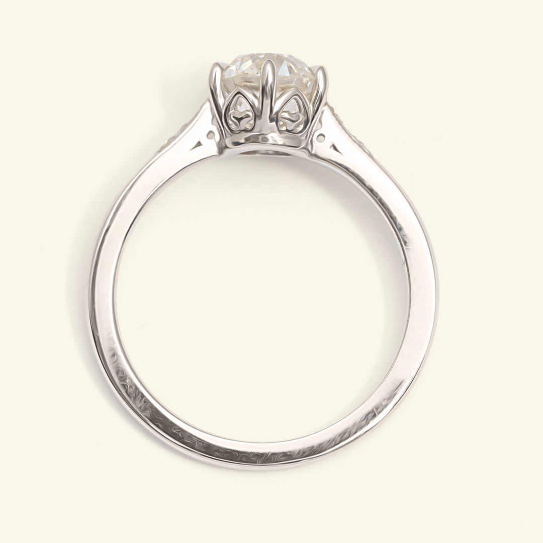 The Beatrice Engagement Ring - 1.28 Carat Old European Cut Diamond