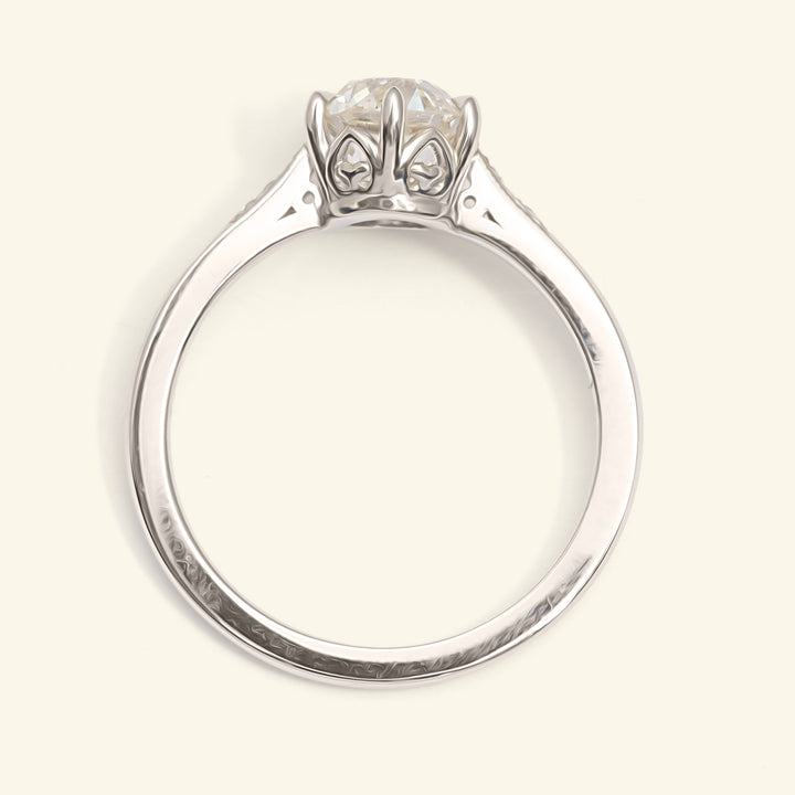 The Beatrice Engagement Ring - 1.28 Carat Old European Cut Diamond