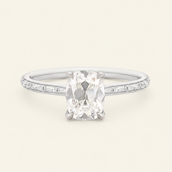 The Georgia x Orange Blossom Engagement Ring - Antique Cushion Cut Celeste Diamonds®