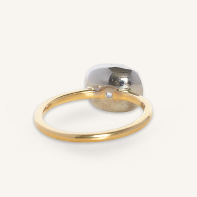 The Henrietta Engagement Ring - 2.09 Carat Antique Cushion Cut Celeste Diamond®