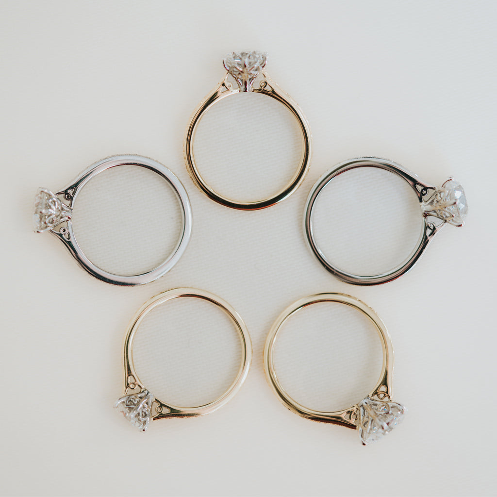 The Orange Blossom Engagement Ring - Old European Cut Celeste Diamonds®