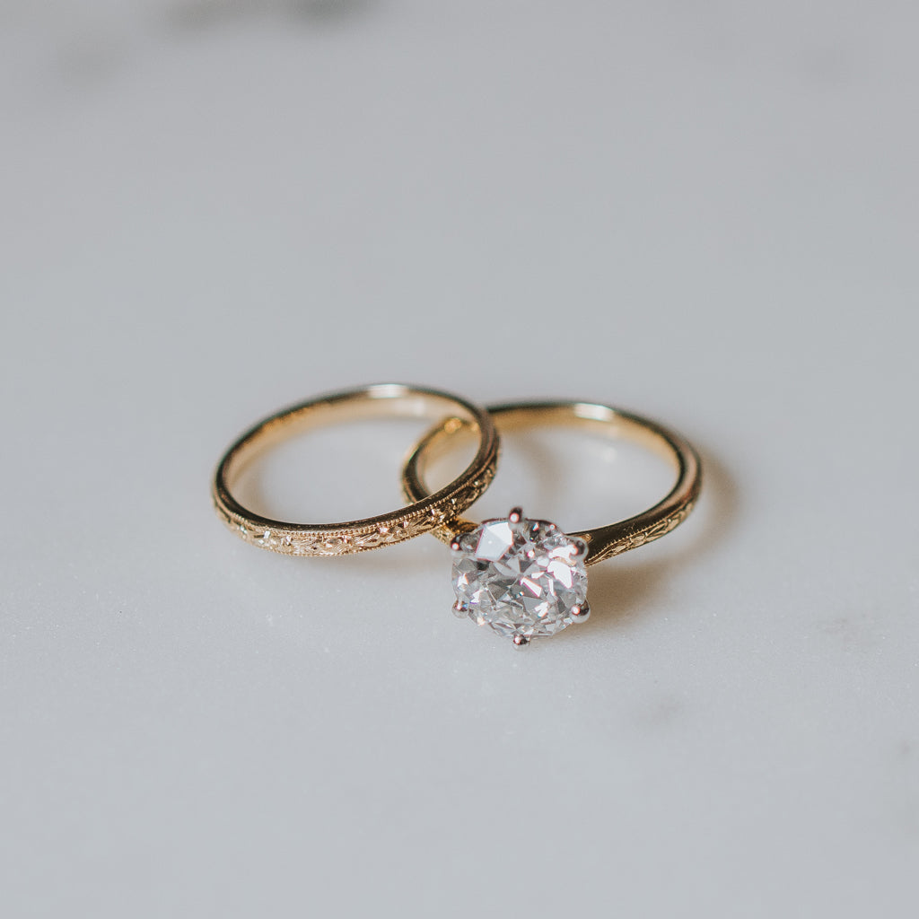 The Orange Blossom Engagement Ring - Old European Cut Celeste Diamonds®