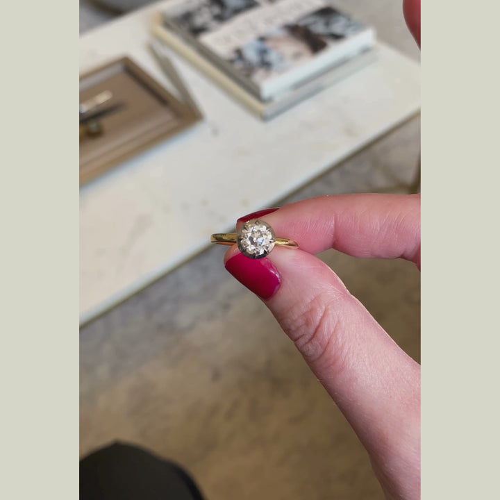 The Henrietta Engagement Ring - 1 Carat Old European Cut Celeste Diamond®