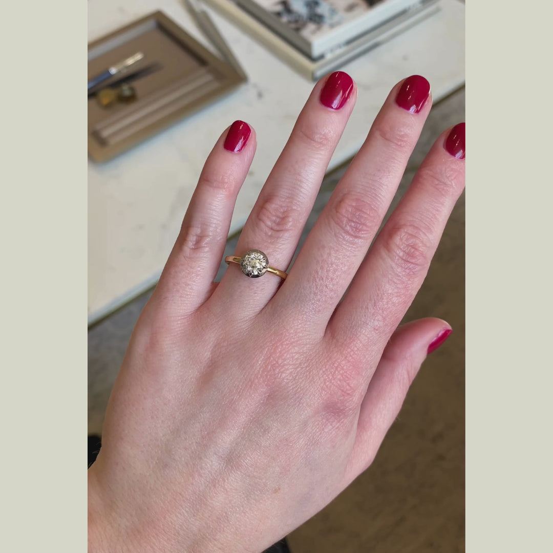 The Henrietta Engagement Ring - 1 Carat Old European Cut Celeste Diamond®