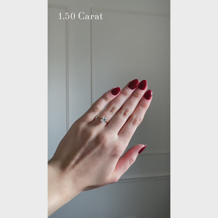 The Georgia Engagement Ring - Antique Cushion Cut Celeste Diamonds®