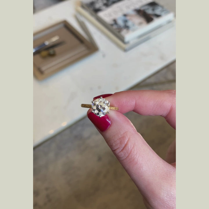 The Orange Blossom Engagement Ring - 2.50 Carat Old European Cut Celeste Diamond®