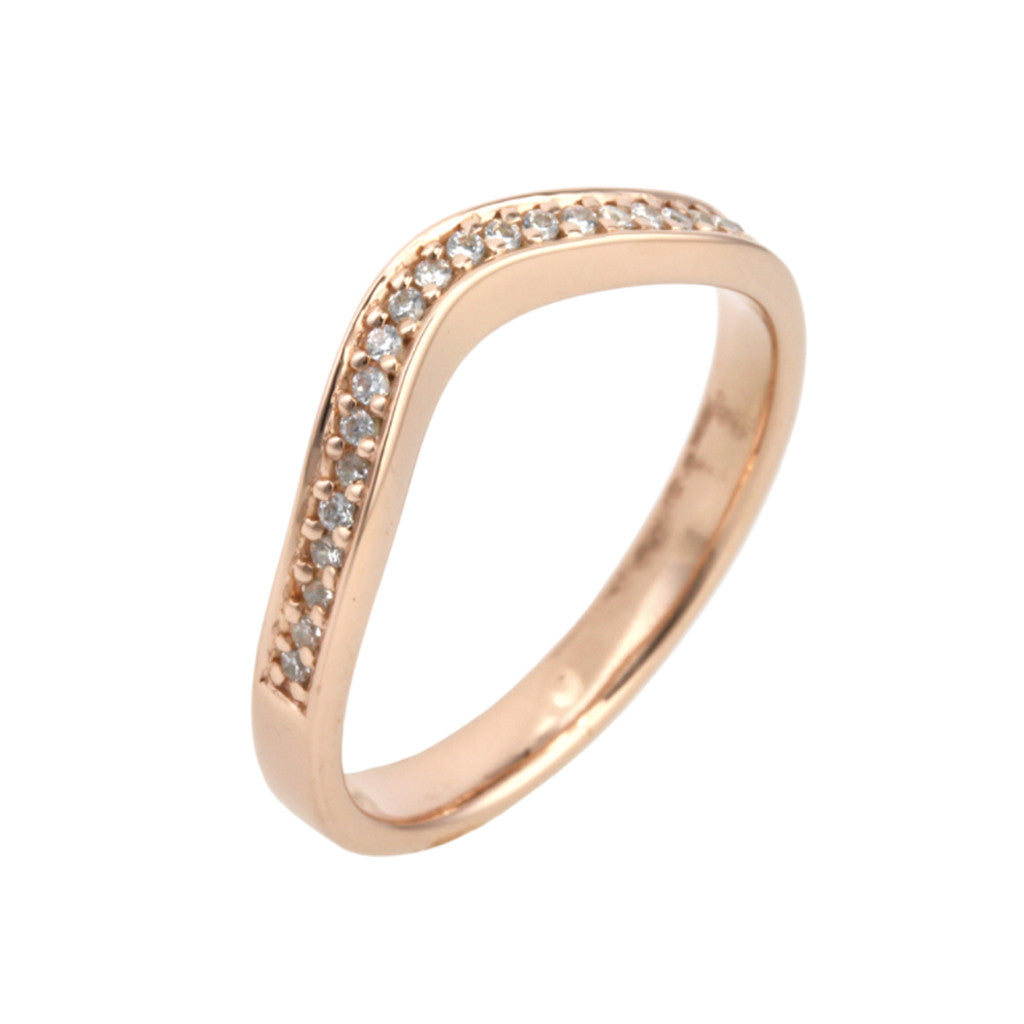 Shaped Diamond Wedding Band