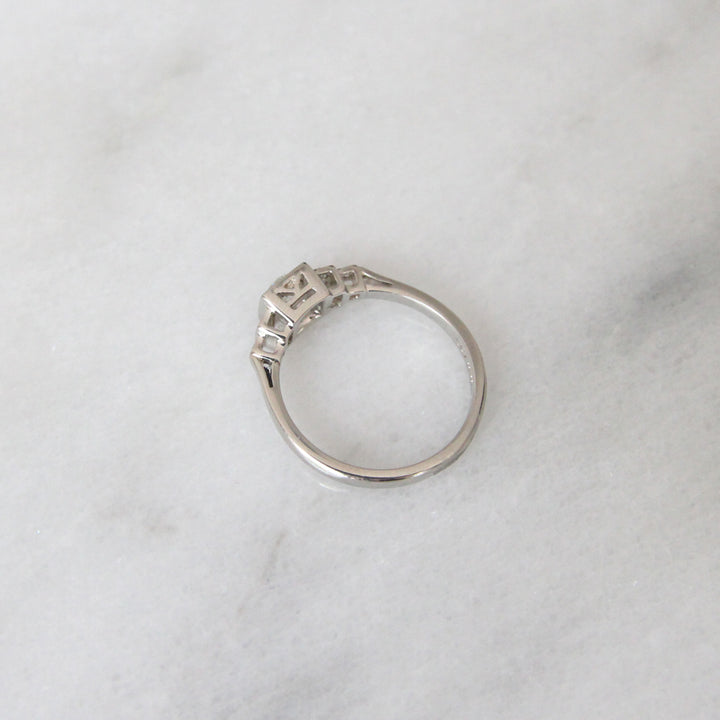 Art Deco 0.38 Carat Old European Cut Diamond Ring