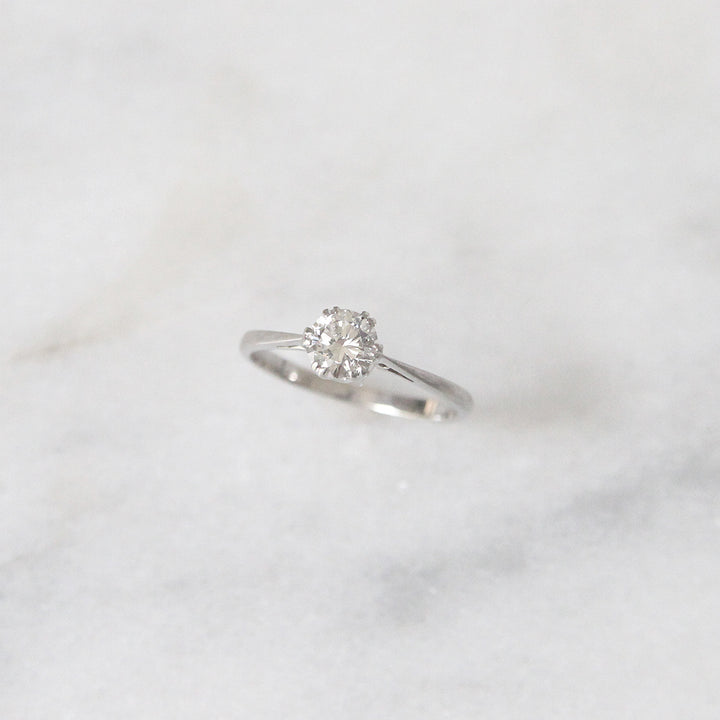 Vintage 0.50 Carat Brilliant Cut Diamond Solitaire