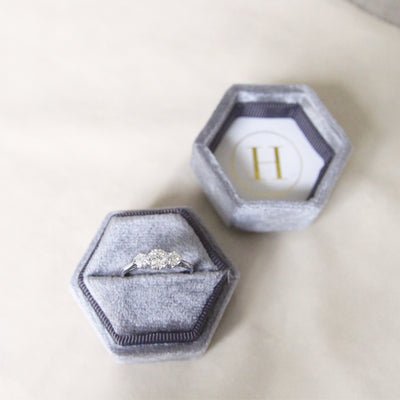 Art Deco 0.70 Carat Old Cut Diamond Three Stone Trilogy Ring