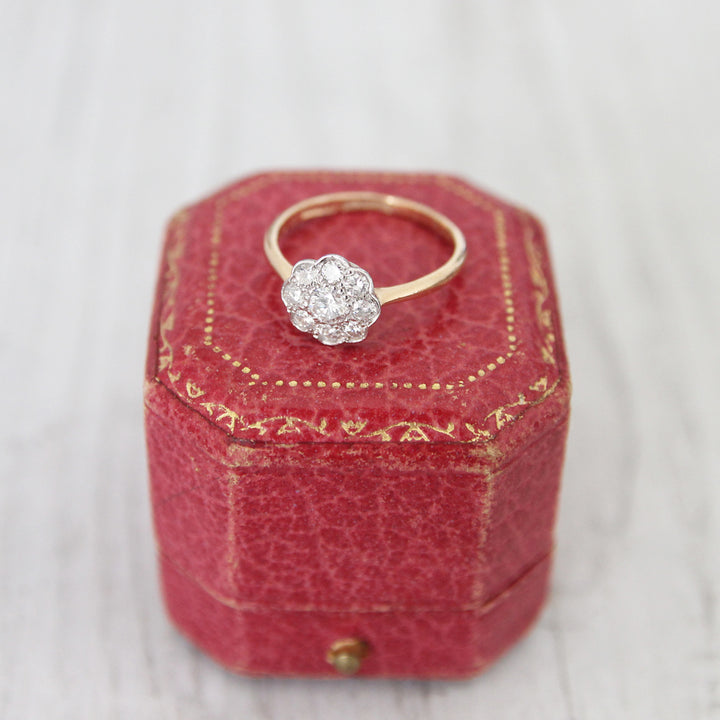 Vintage 0.60 Carat Diamond Daisy Cluster Ring