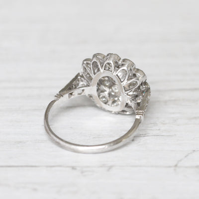 Vintage 1.26 Carat Old Cut Diamond Cluster Ring
