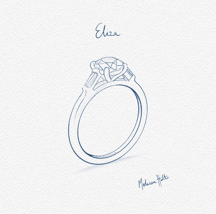 The Eliza Engagement Ring - 0.82 Carat Brilliant Cut Diamond