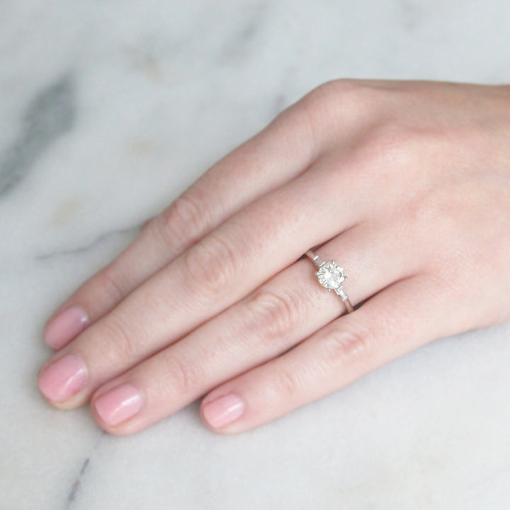 The Eliza Engagement Ring - 0.82 Carat Brilliant Cut Diamond