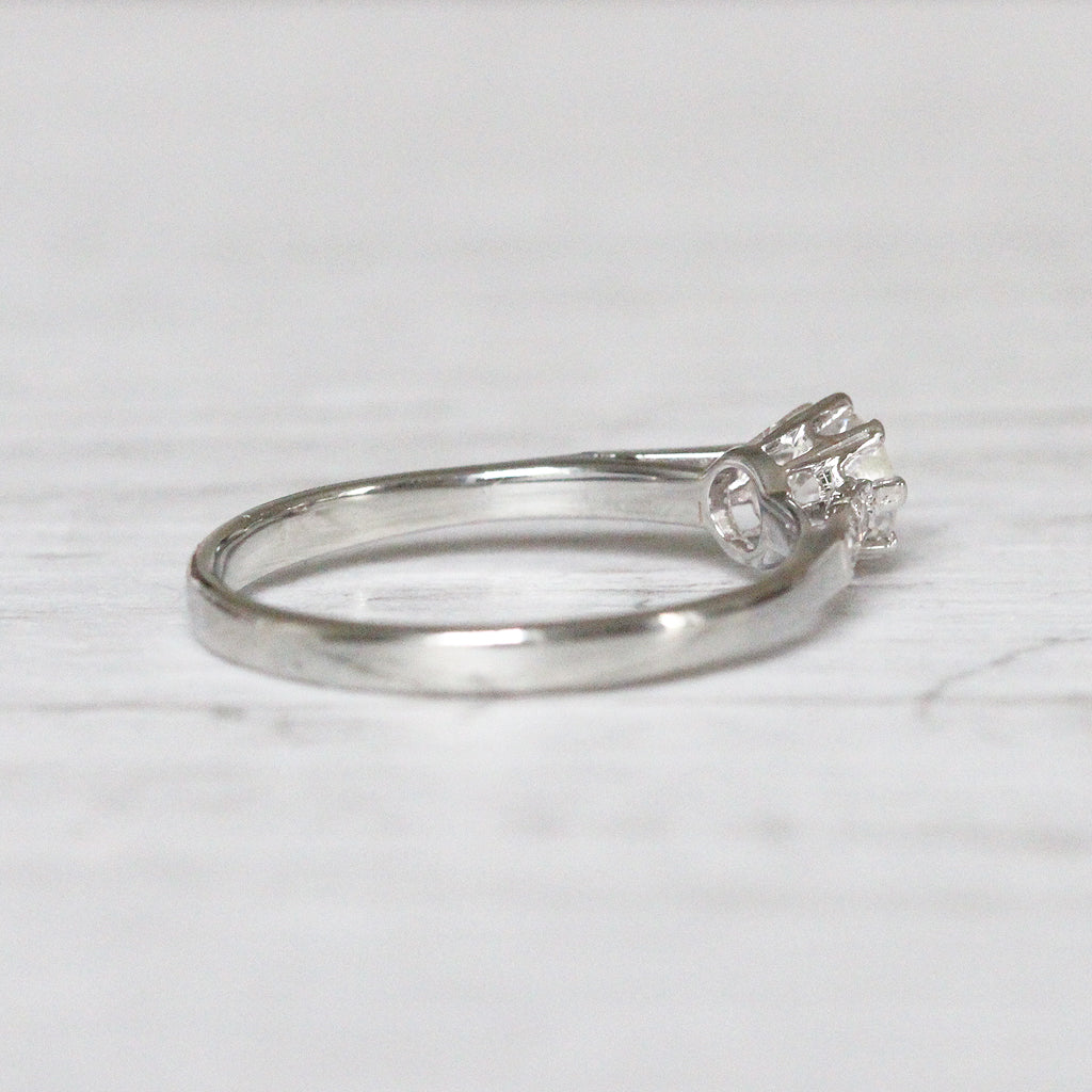 Art Deco 0.35 Carat Transitional Cut Diamond Solitaire