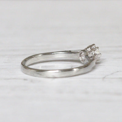 Art Deco 0.35 Carat Transitional Cut Diamond Solitaire