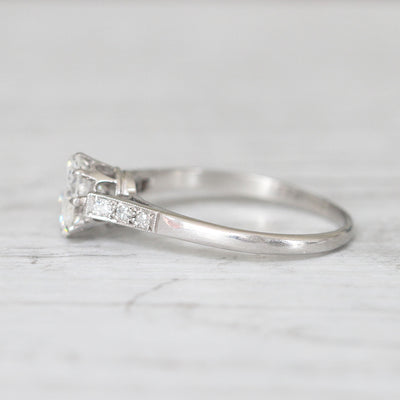 Vintage 1.19 Carat Brilliant Cut Diamond Solitaire