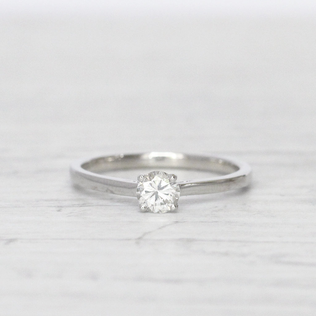 Vintage 0.33 Carat Brilliant Cut Diamond Solitaire