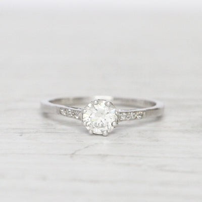 Vintage 0.65 Carat Brilliant Cut Diamond Solitaire