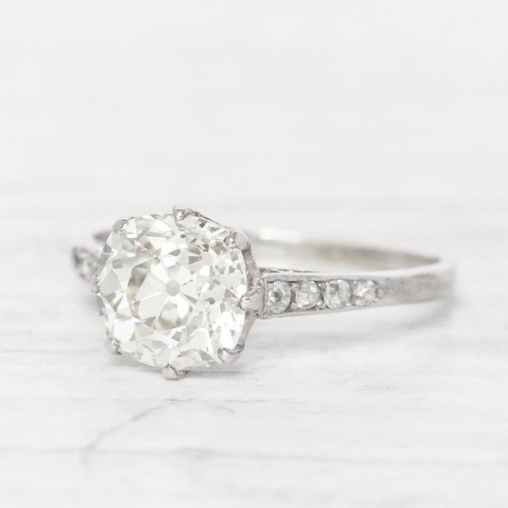 Art Deco Old Mine Cut Diamond Solitaire – Holts Jewellery