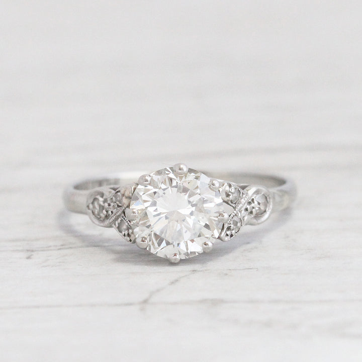 Vintage 1.20 Carat Brilliant Cut Diamond Solitaire