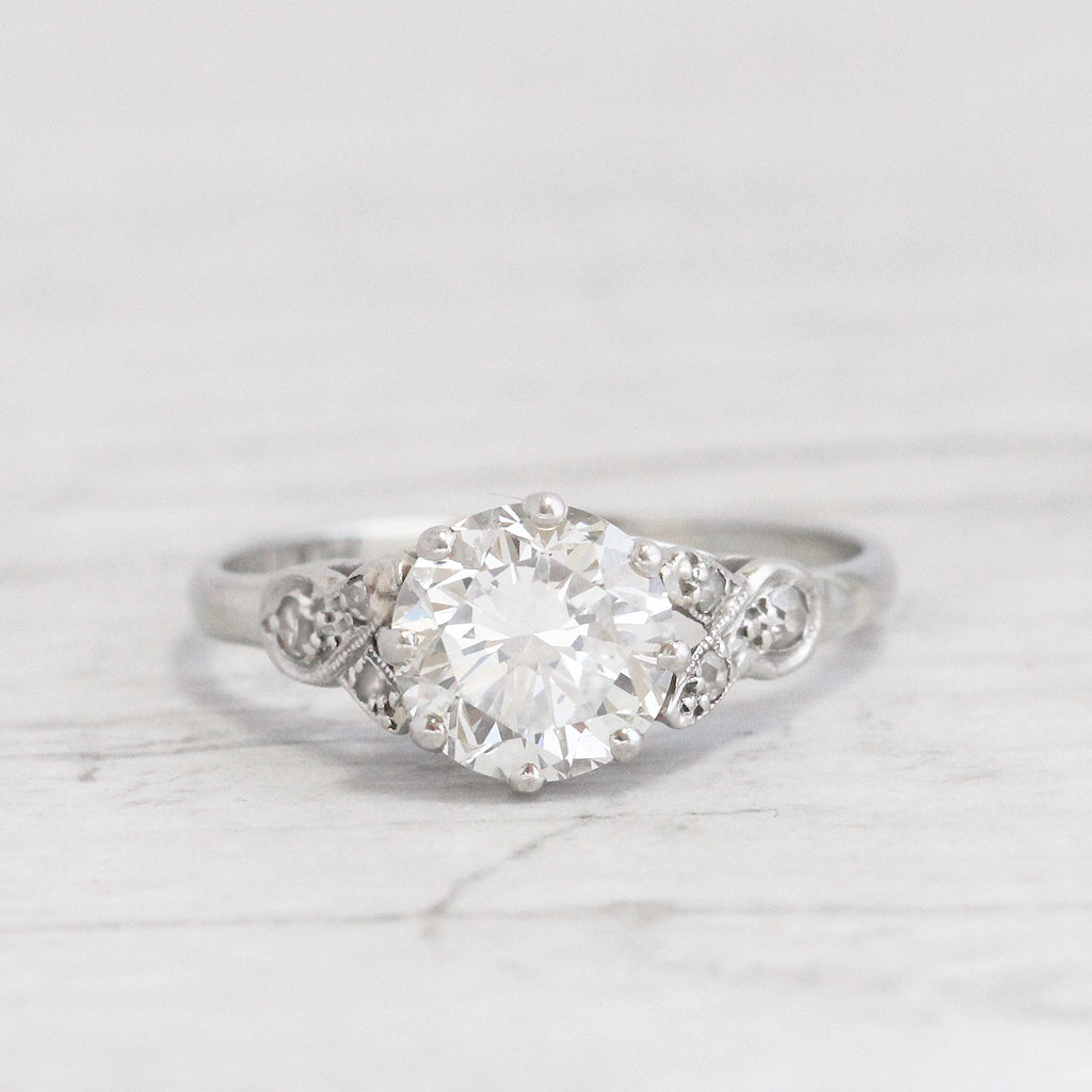 Vintage 1.20 Carat Brilliant Cut Diamond Solitaire