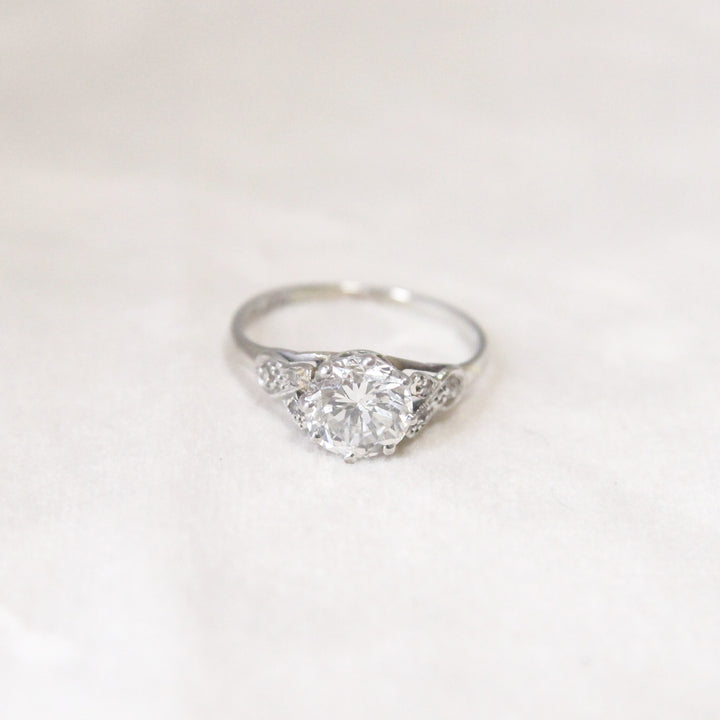 Vintage 1.20 Carat Brilliant Cut Diamond Solitaire