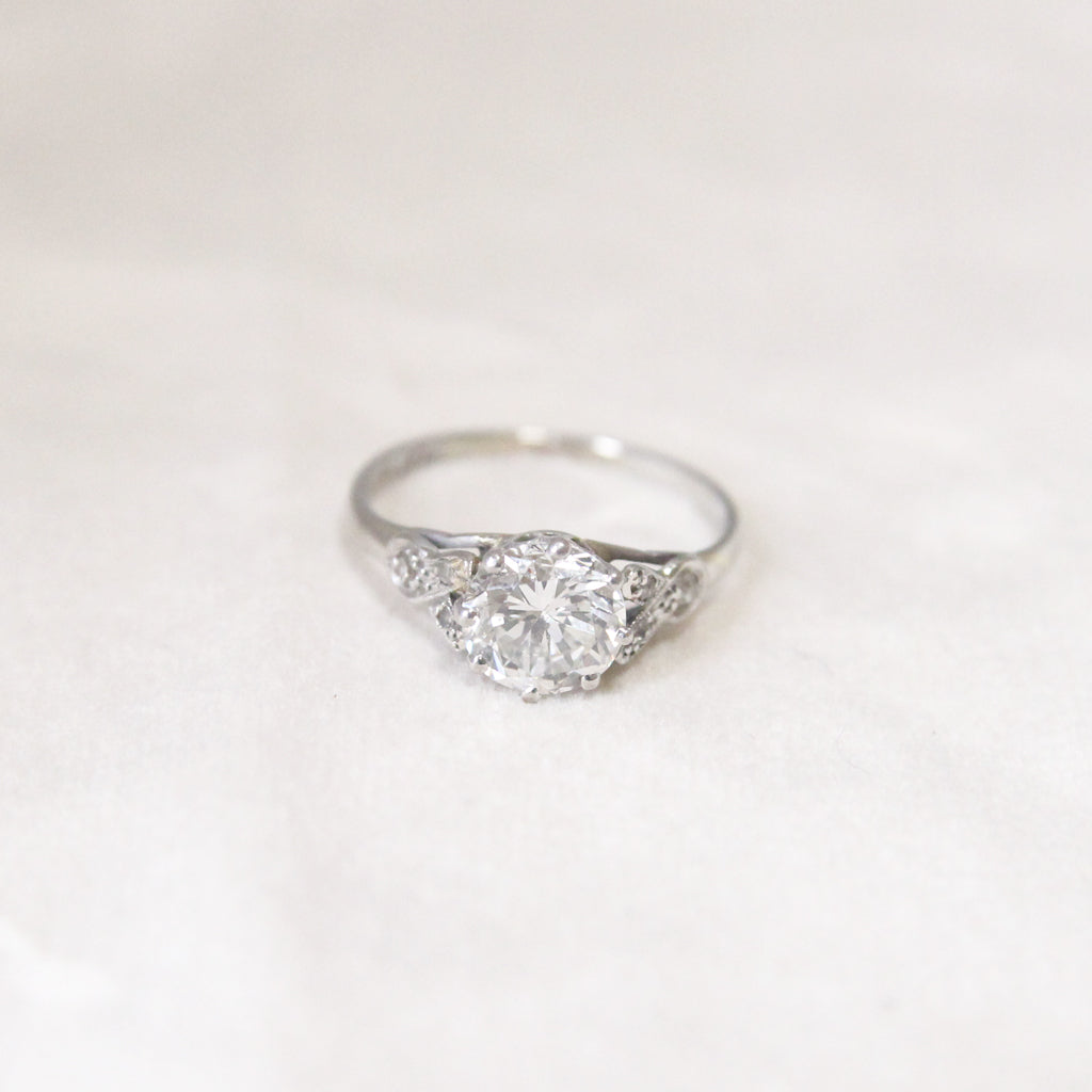 Vintage 1.20 Carat Brilliant Cut Diamond Solitaire