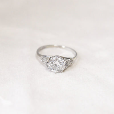 Vintage 1.20 Carat Brilliant Cut Diamond Solitaire