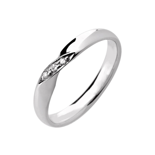 Ribbon twist hotsell wedding band
