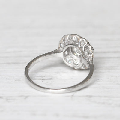 Art Deco 1.25 Carat Old European Cut Diamond Daisy Cluster